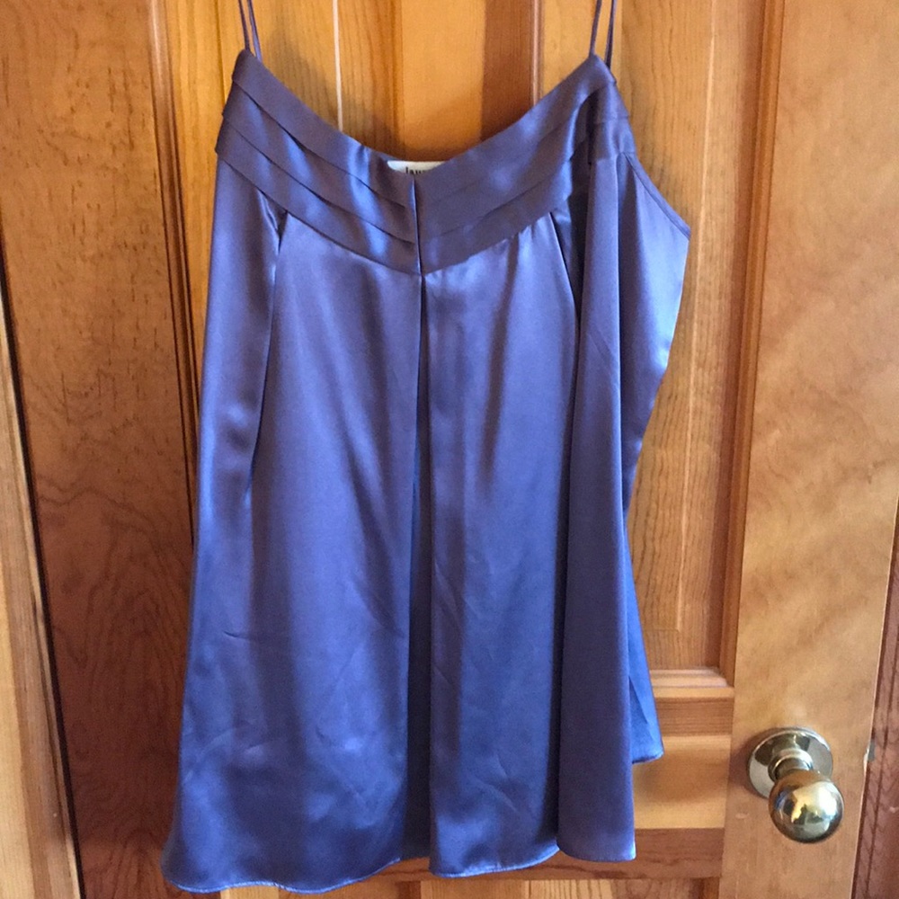 💜 Laundry 100% silk purple top